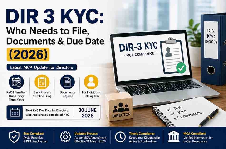 DIR 3 KYC: Who Needs to File, Documents & Due Date (2026)