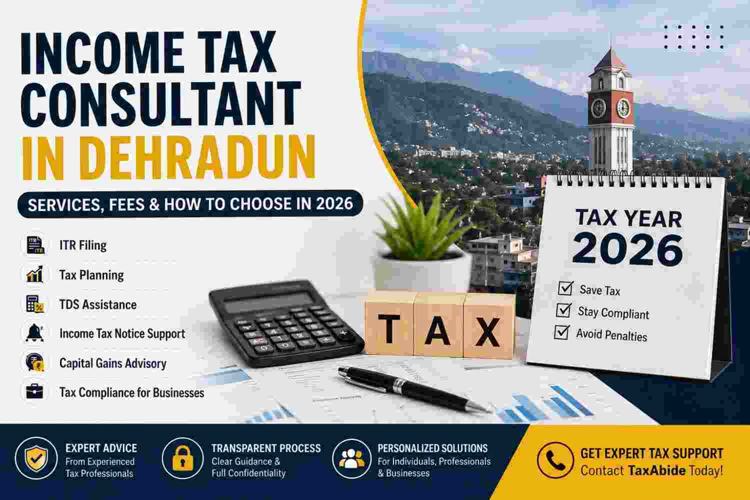 Income Tax Consultant in Dehradun: Services, Fees & How to Choose in 2026