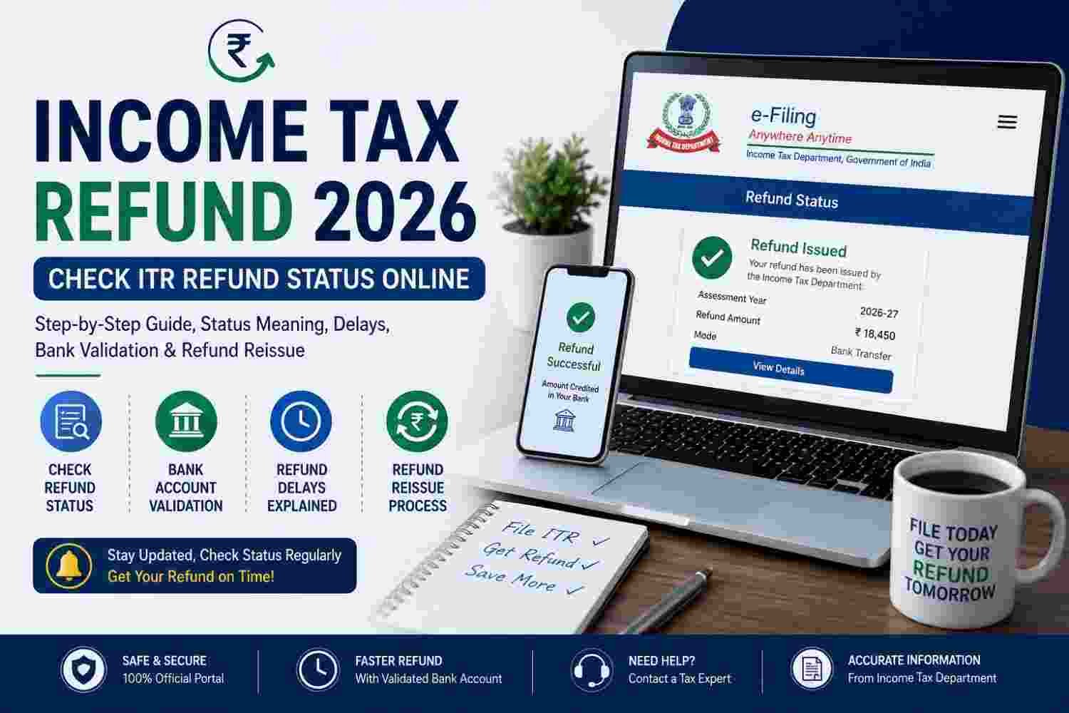 Income Tax Refund 2026: How to Check ITR Refund Status Online
