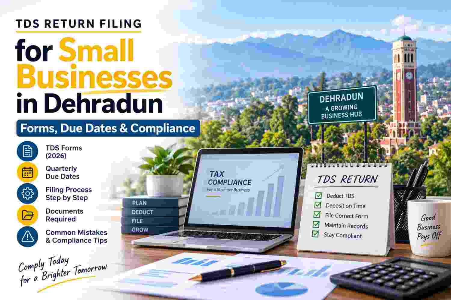 TDS Return Filing for Small Businesses in Dehradun: Forms, Due Dates & Compliance