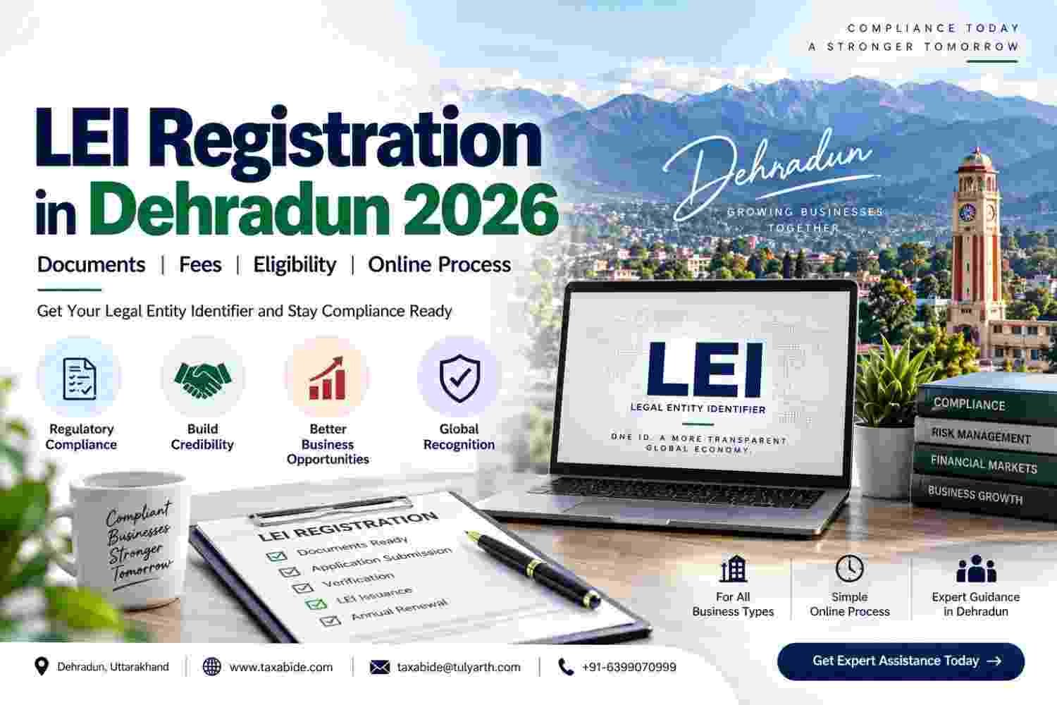 LEI Registration in Dehradun 2026: Documents, Fees, Eligibility & Online Process