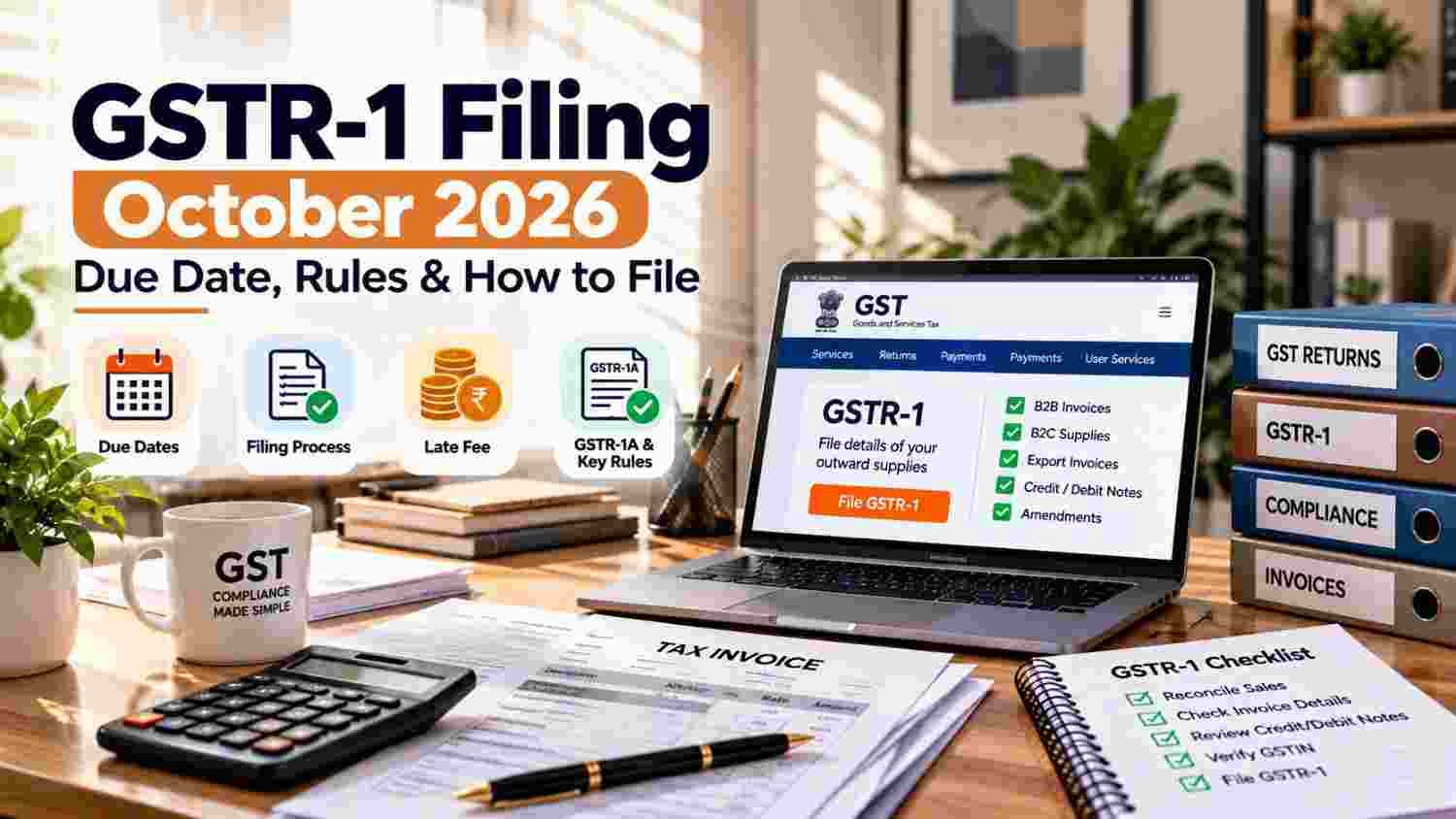 GSTR-1 Filing in October 2026: Due Date, Rules & How to File
