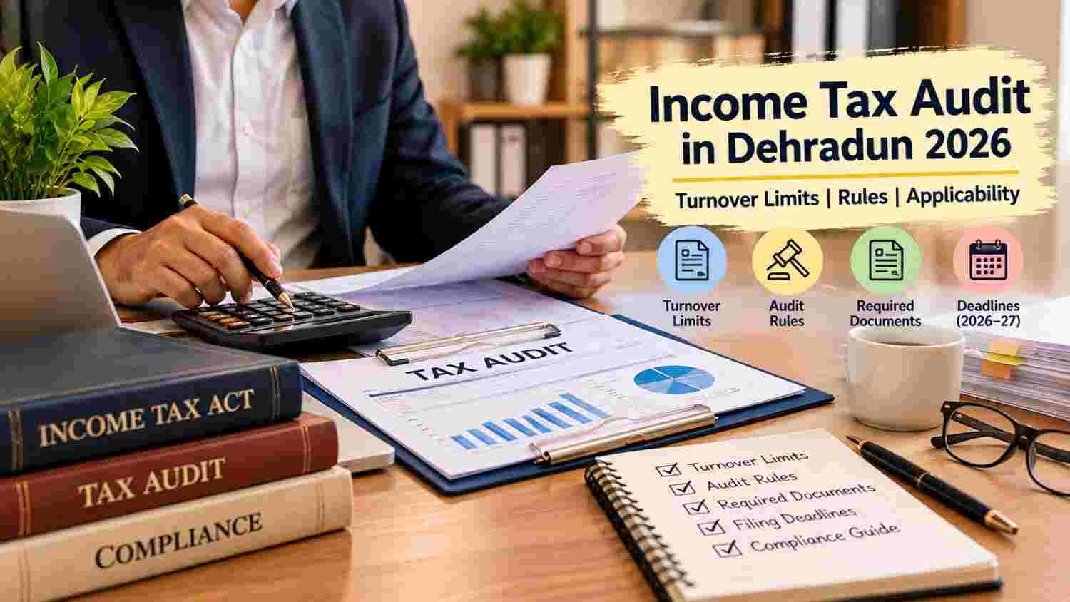 Income Tax Audit in Dehradun 2026: Turnover Limits, Rules & Applicability