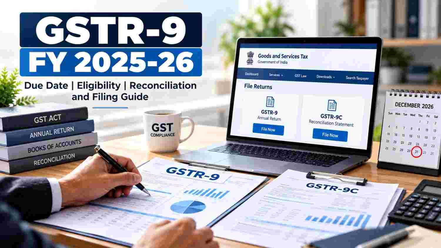 GSTR-9 2025-26: Eligibility, Due Date, Reconciliation and Filing Process